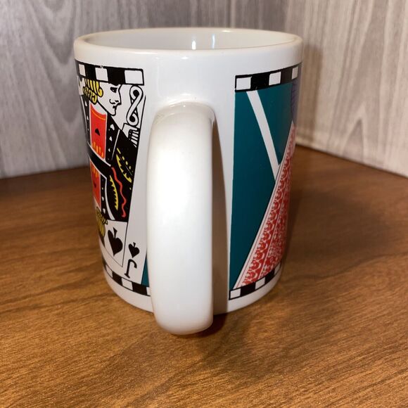 Lot Of 4 Vintage Playing Card Poker Chip Coffee Mugs - Picture 6 of 10